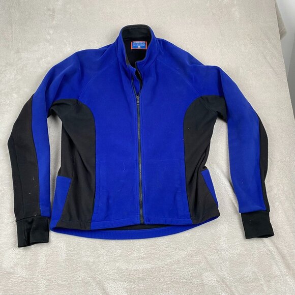 Performance Cycling Men's Jacket Large Blue & Black Fleece Full-Zip - Picture 8 of 8